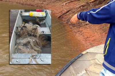 PM Ambiental flagra pesca ilegal na represa da Usina Batista