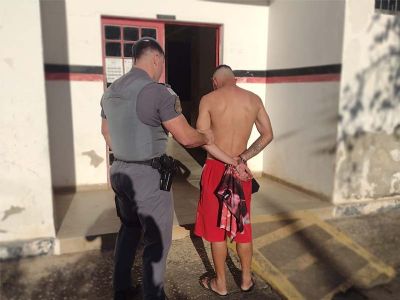 Acusado de trfico  preso pela PM na Nova Pilar